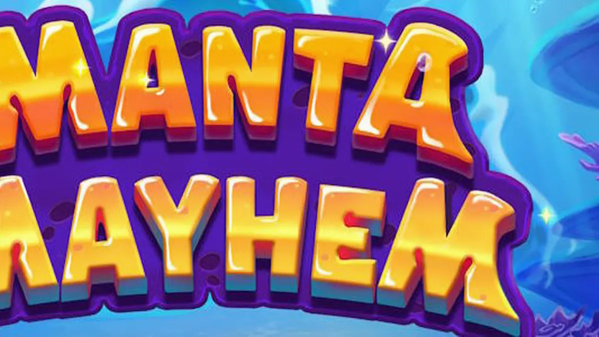 Tampilan layar permainan slot Manta Mayhem dengan karakter makhluk laut dan Manta Ray